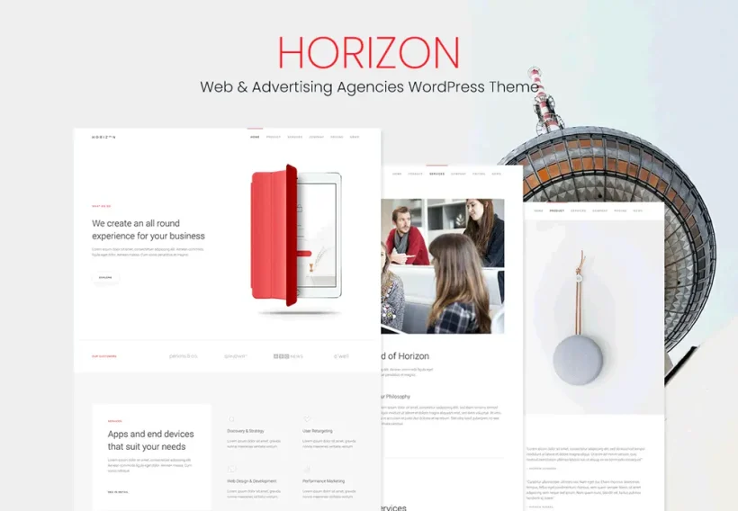 HORIZON - Web & Advertising Agencies WordPress Theme