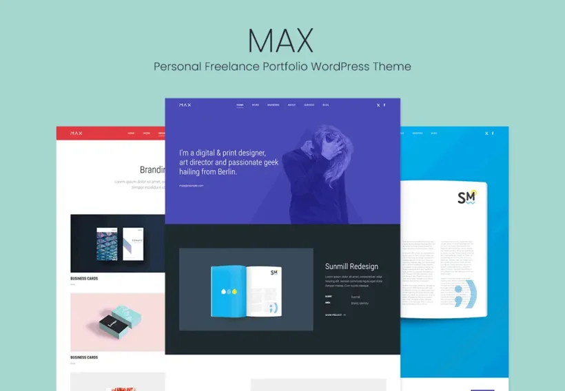 MAX - Personal Freelance Portfolio WordPress Theme