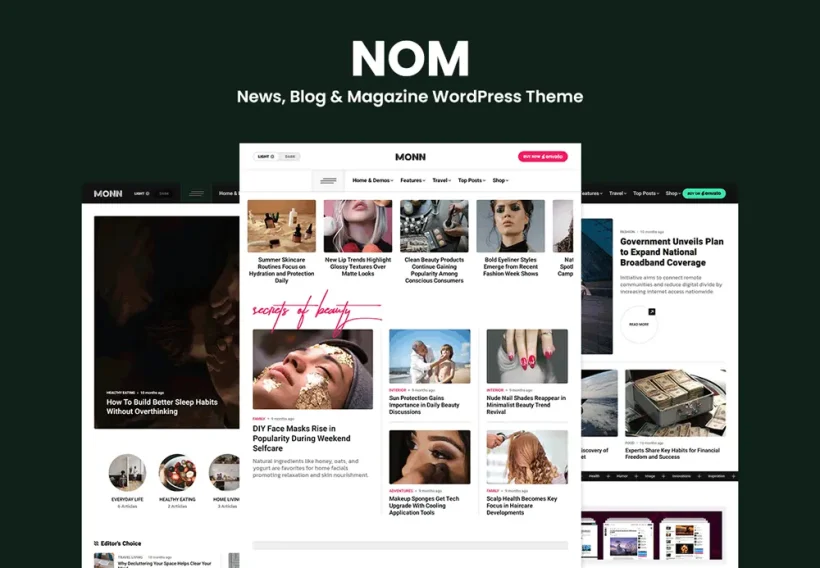 NOM - News, Blog & Magazine WordPress Theme