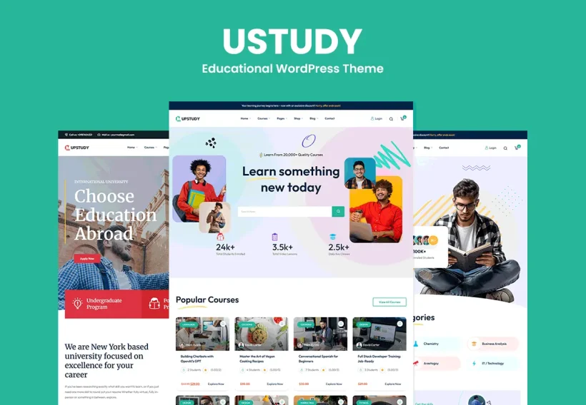 USTUDY - Educational WordPress Theme