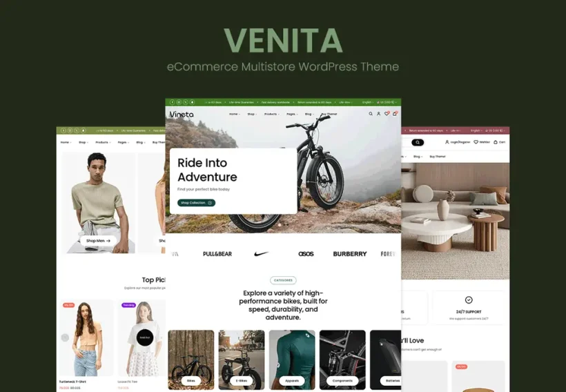 VENITA - eCommerce Multistore WordPress Theme