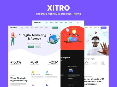 XITRO - Creative Agency WordPress Theme